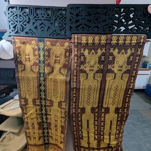 Pair of Indonesian Sumba Ikat Tapestries